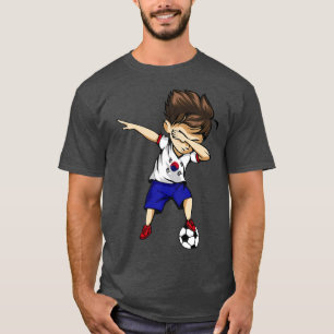 Dabbing Soccer Boy Südkorea Jersey Korean Foot T-Shirt