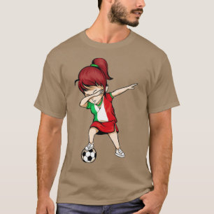 Dabbing Soccer Girl Italien Jersey - Italienischer T-Shirt
