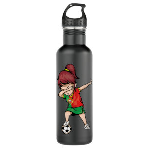 Dabbing Soccer Portugal Jersey Portugiesischer Fuß Edelstahlflasche