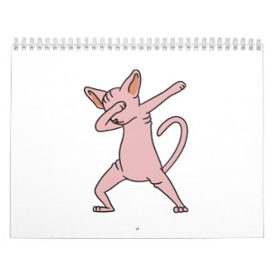Dabbing Sphynx Cat Kalender