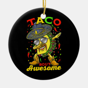 Dabbing Taco Cinco De Mayo Boys Männer mexikanisch Keramik Ornament