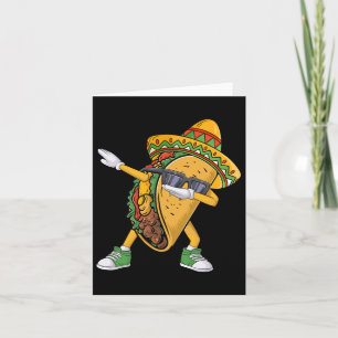 Dabbing Taco Cinco De Mayo Funny Mexic Food Dab Karte