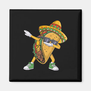 Dabbing Taco Cinco De Mayo Funny Mexic Food Dab Magnet