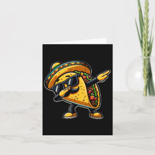 Dabbing Taco Cinco De Mayo Lustiger Mexikanischer  Karte