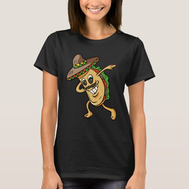 Dabbing Taco CinCo de Mayo Mexican Food  Boys Men  T-Shirt (Vorderseite)