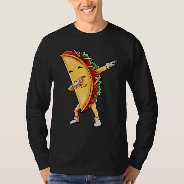 Dabbing Taco Idee Cinco de Mayo Mexikanisch für Fa T-Shirt (Vorderseite)