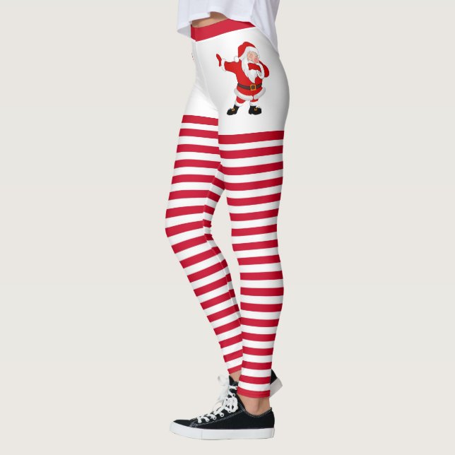 Dabbing Tancing Santa Leggings (Links)