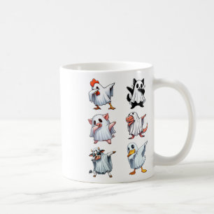 Dabbing Tiere Farm Halloween Ghost Kostüm Funny Kaffeetasse