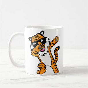 Dabbing Tiger Lustig Cool Tanzende Große Katze Dab Kaffeetasse