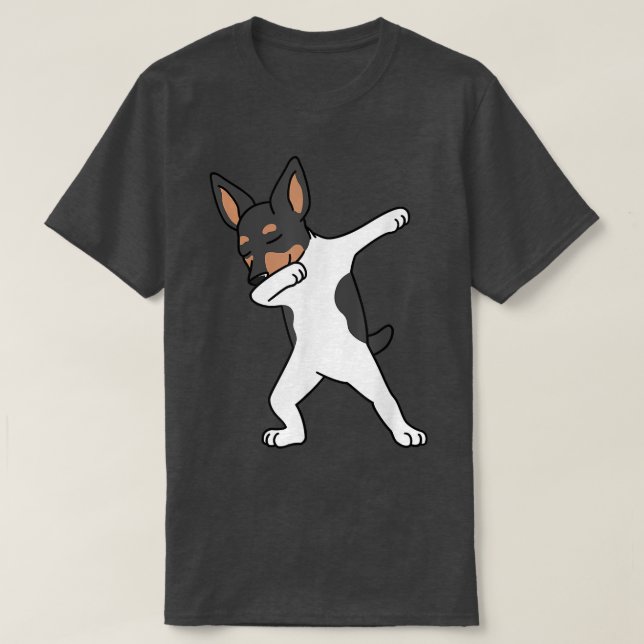 Dabbing Toy Fo Terrier Dab Dance Dog T-Shirt (Design vorne)