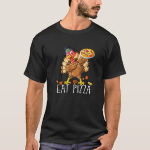 Dabbing Truthahn Iss Pizza Erwachsener Vegan Kinde T-Shirt