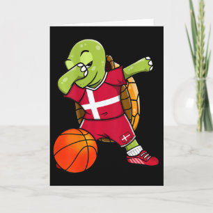 Dabbing Turtle Dänemark Trikot Dänische Sketll Lie Karte