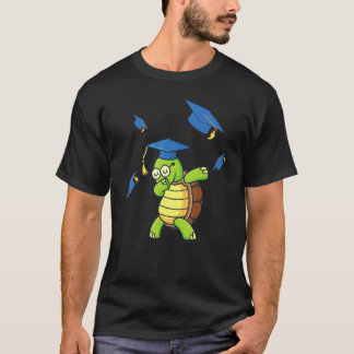 Dabbing Turtle Graduation Student Graduated T-Shirt
