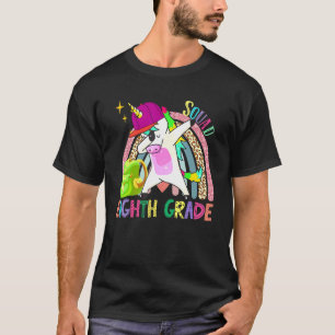 Dabbing Unicorn Achte Klasse 8. Klasse Regenbogen  T-Shirt