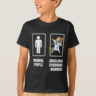 Dabbing Unicorn Angelman Syndrom Krieger Überleben T-Shirt
