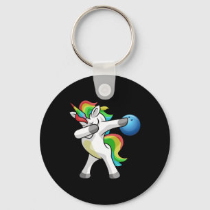 Dabbing Unicorn Bowling Bowler Funny Dab Dance Rai Schlüsselanhänger