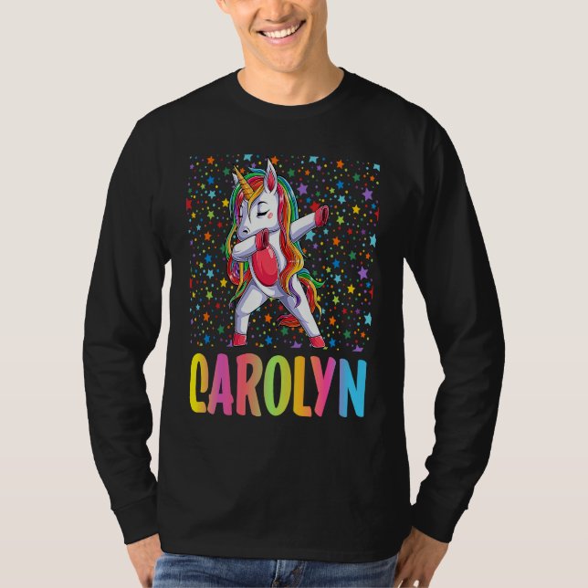 Dabbing Unicorn Carolyn T-Shirt (Vorderseite)