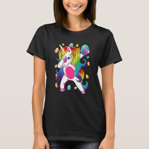 Dabbing Unicorn Dab Egg Hunt Unicorn Ostertag Gi T-Shirt