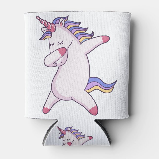 Dabbing Unicorn Dosenkühler (Vorderseite)