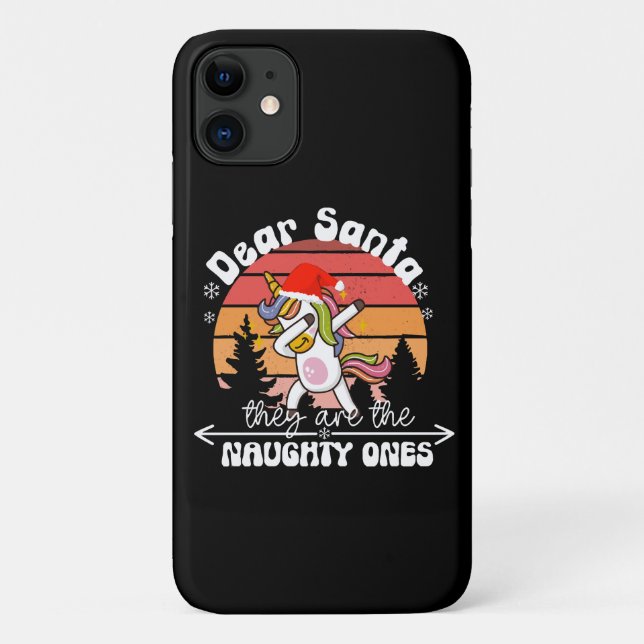 Dabbing Unicorn Funny Christmas Case-Mate iPhone Hülle (Rückseite)