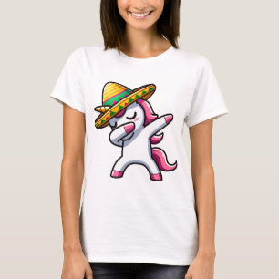 Dabbing Unicorn Funny Cinco T-Shirt