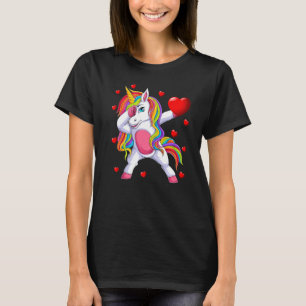 Dabbing Unicorn Funny Funny Girl T-Shirt
