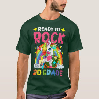 Dabbing Unicorn ist bereit zum Rock 3. T-Shirt