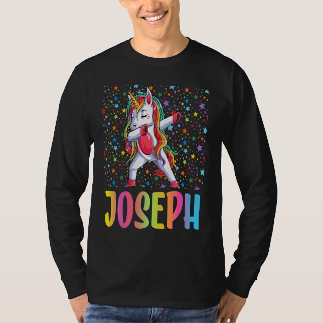 Dabbing Unicorn Joseph T-Shirt (Vorderseite)