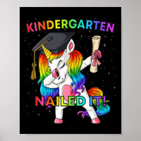Dabbing Unicorn Kindergarten Nails It Abschluss
