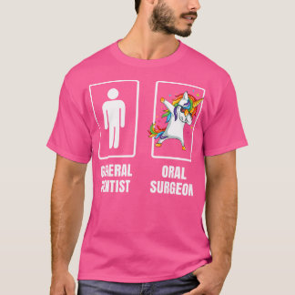 Dabbing Unicorn Orale Operation Chirurg Zahnarzt T-Shirt