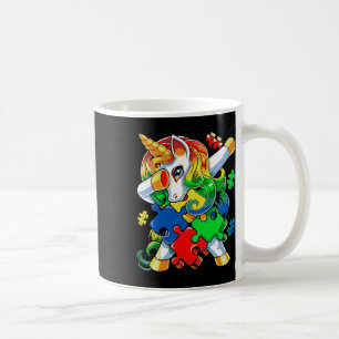 Dabbing Unicorn Puzzle Piece Autismus Bewusstsein Kaffeetasse