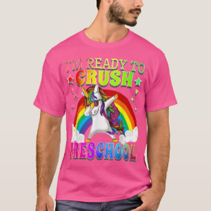 Dabbing Unicorn Regenbogen Ich bin bereit, Prescho T-Shirt