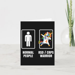 Dabbing Unicorn Rsd Crps Warriorüberlebende werden Karte