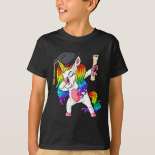 Dabbing Unicorn School Abschluss Dab Girls Kinder T-Shirt