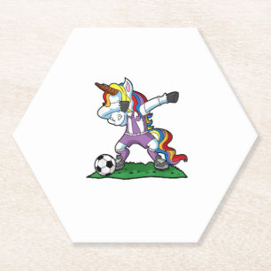 Dabbing Unicorn Soccer Girls - Teamcoach Untersetzer