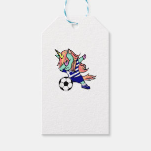 Dabbing Unicorn Soccer Griechenland Jersey Shirt G Geschenkanhänger