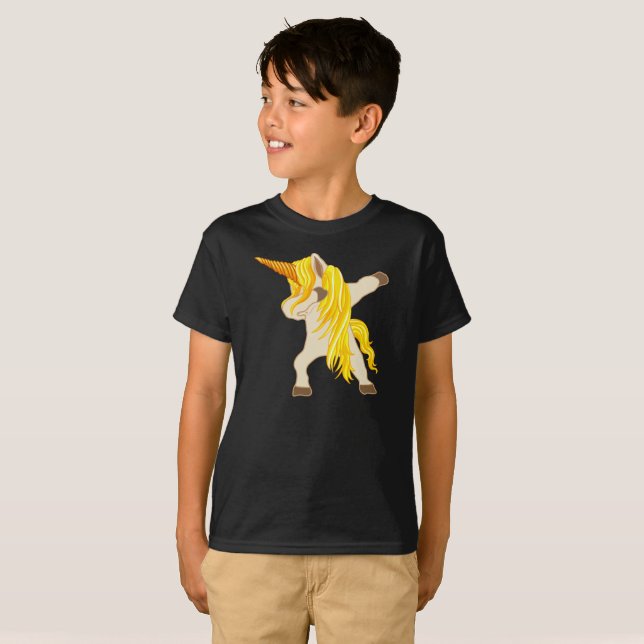 Dabbing Unicorn T - Shirt (Vorne ganz)