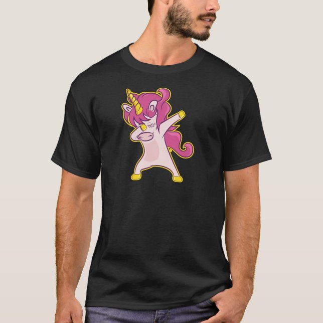 Dabbing Unicorn T-Shirt (Vorderseite)