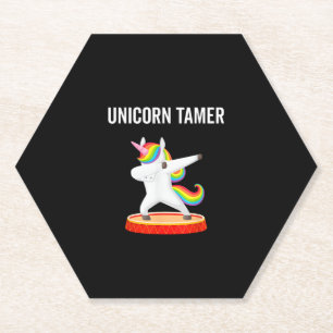 Dabbing Unicorn Tamer Circus Funny Funny Girl T Untersetzer