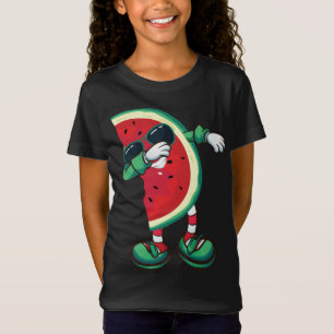 Dabbing Watermelon Kawaii Melon Sommer Obst Lover T-Shirt