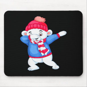Dabbing Weihnachten Lar Bär Xmas Dab Kinder Jungen Mousepad