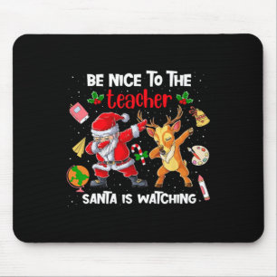 Dabbing Weihnachten Platz schön zu lehren Santa is Mousepad