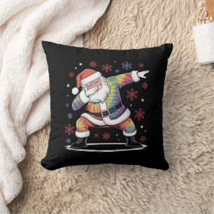 Dabbing Weihnachten Santa hässlicher Weihnachts Xm Kissen