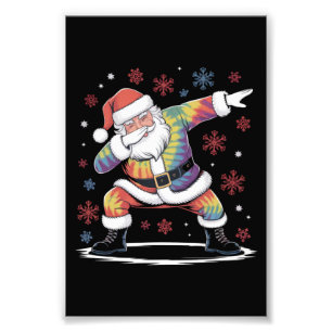 Dabbing Weihnachten Santa hässlicher Weihnachtsman Fotodruck