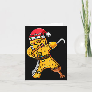 Dabbing Weihnachts-Lebkuchen Rate Halloween  Karte