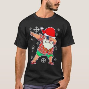 Dabbing Weihnachts Sommer tropisch Hawaiisch X T-Shirt
