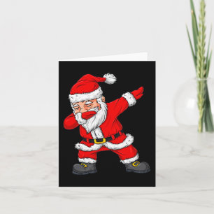 Dabbing Weihnachtsjunge Mädchen Kinder ab Karte