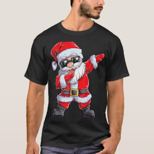 Dabbing Weihnachtsjunge Männer Xmas Dab Da Da T-Shirt