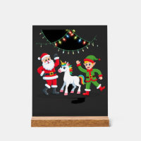 Dabbing Weihnachtsmann Elf Einhorn Weihnachten Kin