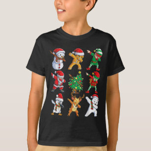 Dabbing Weihnachtsmann-Elfen-Freunde Weihnachten J T-Shirt